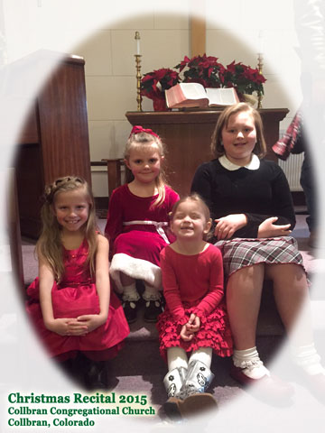 2015 Christmas Recital in honor of Shirley Lyons at Collbran Congregational Church in Collbran Colorado